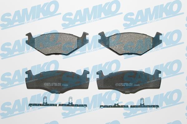 Samko 5SP225 - Тормозные колодки, дисковые, комплект unicars.by