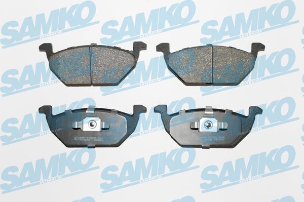 Samko 5SP730 - Тормозные колодки, дисковые, комплект unicars.by