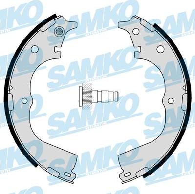 Samko 86950 - Комплект тормозных колодок, барабанные unicars.by