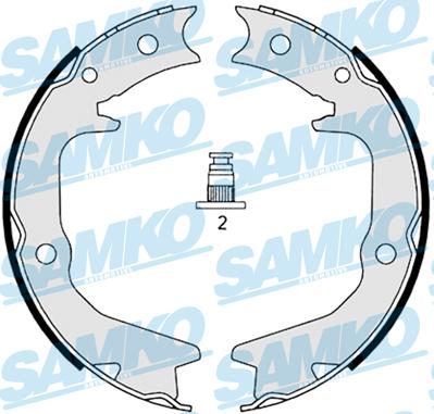 Samko 88920 - Комплект тормозных колодок, барабанные unicars.by