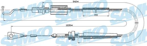 Samko C0030A - Тросик газа unicars.by