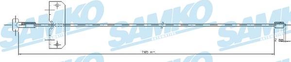 Samko C0751B - Тросик, cтояночный тормоз unicars.by