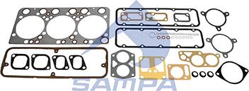 Sampa 040.855 - Комплект прокладок, головка цилиндра unicars.by