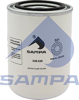 Sampa 038.028 - Фильтр охлаждающей жидкости unicars.by