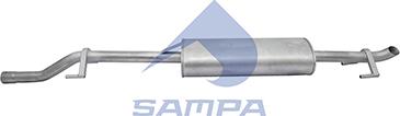 Sampa 207.179 - Средний / конечный глушитель ОГ unicars.by