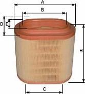 SAMPIYON FILTER CH 1019 - Воздушный фильтр, двигатель unicars.by