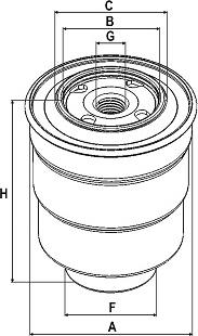 SAMPIYON FILTER CS 0183 M - Топливный фильтр unicars.by