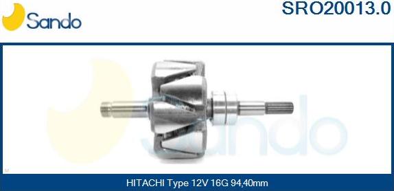 Sando SRO20013.0 - Ротор, генератор unicars.by