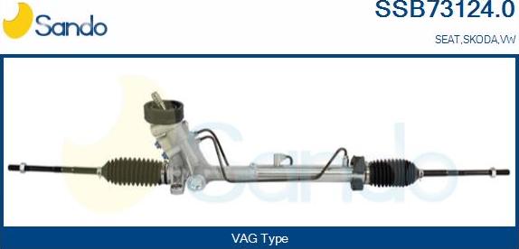 Sando SSB73124.0 - Рулевой механизм, рейка unicars.by
