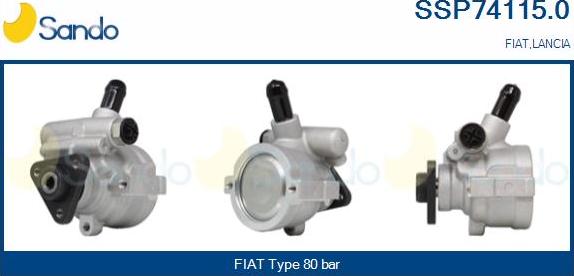 Sando SSP74115.0 - Гидравлический насос, рулевое управление, ГУР unicars.by