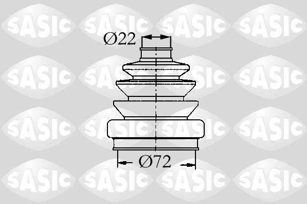 Sasic 9004640 - Пыльник, приводной вал unicars.by