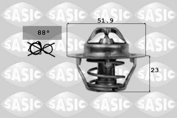 Sasic 9000168 - Термостат охлаждающей жидкости / корпус unicars.by