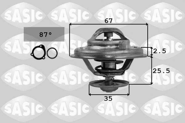 Sasic 9000167 - Термостат охлаждающей жидкости / корпус unicars.by