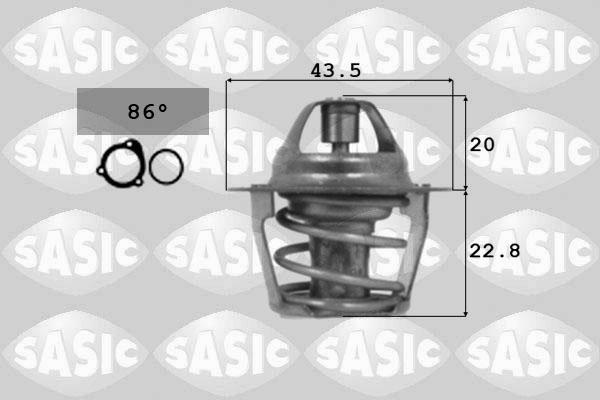 Sasic 9000106 - Термостат охлаждающей жидкости / корпус unicars.by