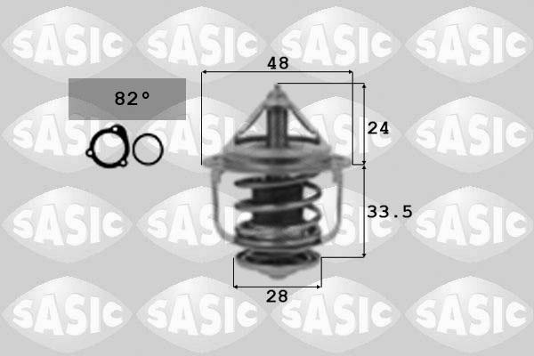 Sasic 9000317 - Термостат охлаждающей жидкости / корпус unicars.by