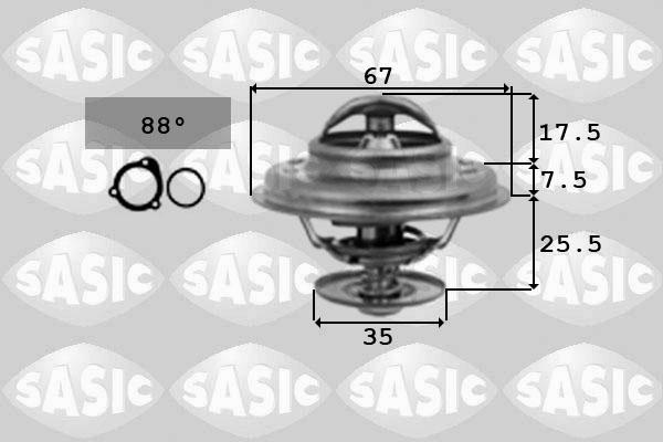 Sasic 9000335 - Термостат охлаждающей жидкости / корпус unicars.by