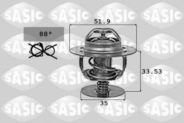 Sasic 9000719 - Термостат охлаждающей жидкости / корпус unicars.by