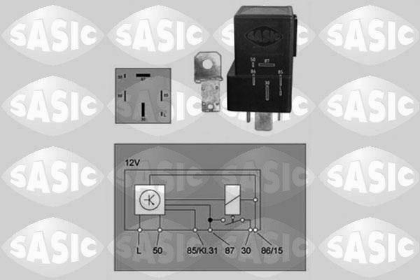 Sasic 9316008 - Реле, система накаливания unicars.by