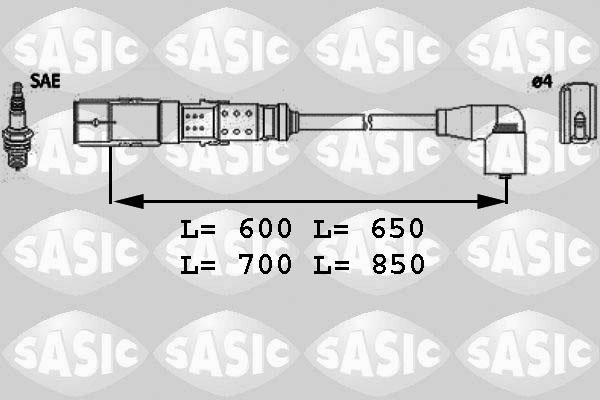 Sasic 9286041 - Комплект проводов зажигания unicars.by