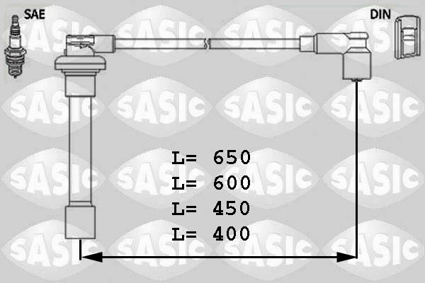 Sasic 9286010 - Комплект проводов зажигания unicars.by