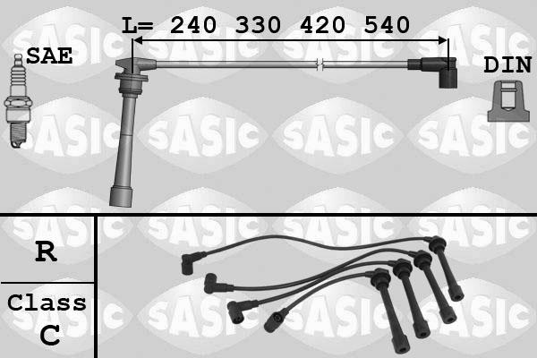 Sasic 9286018 - Комплект проводов зажигания unicars.by