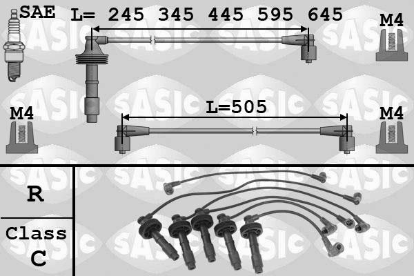 Sasic 9286035 - Комплект проводов зажигания unicars.by