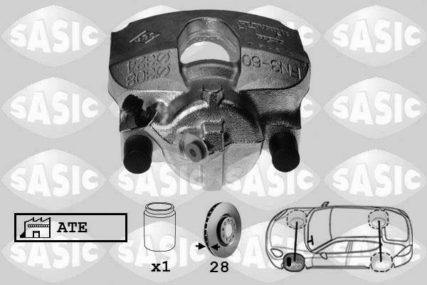 Sasic 6504020 - Тормозной суппорт unicars.by