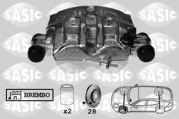 Sasic 6506172 - Тормозной суппорт unicars.by