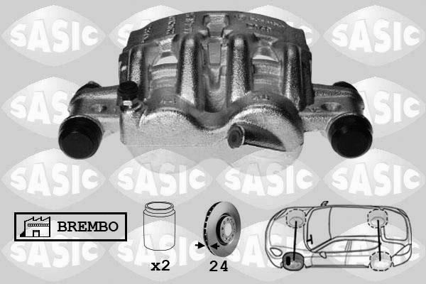 Sasic 6500058 - Тормозной суппорт unicars.by