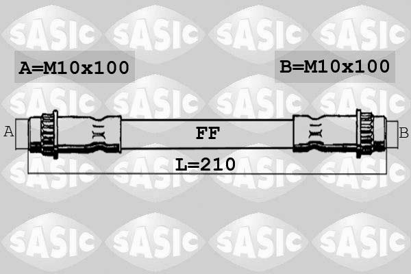 Sasic 6604040 - Тормозной шланг unicars.by