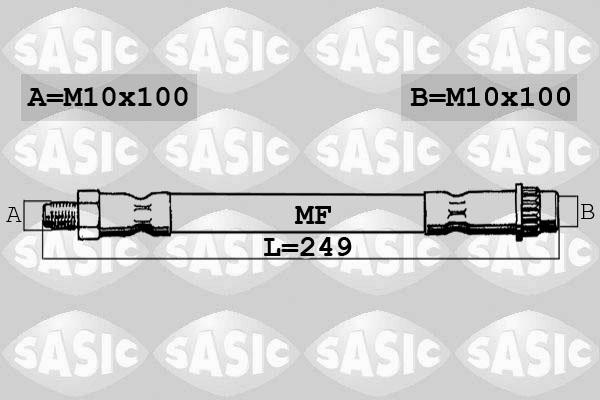 Sasic 6604001 - Тормозной шланг unicars.by