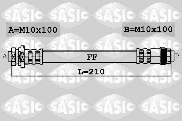 Sasic 6604018 - Тормозной шланг unicars.by