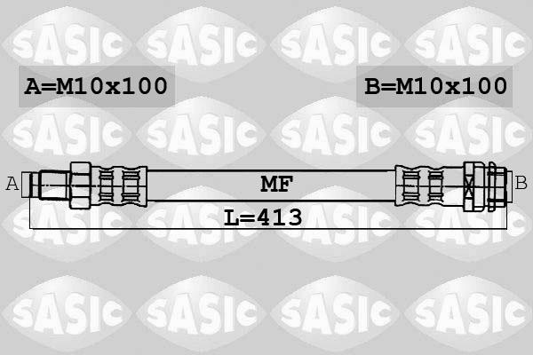 Sasic 6606007 - Тормозной шланг unicars.by