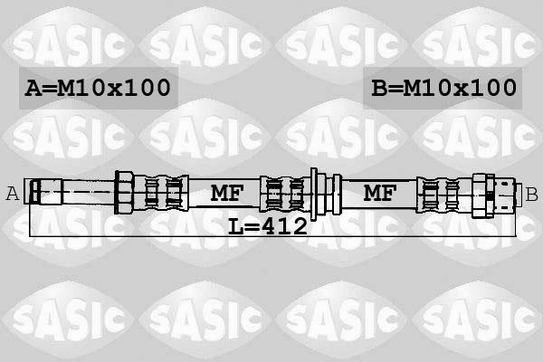 Sasic 6606035 - Тормозной шланг unicars.by