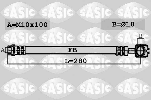 Sasic 6606079 - Тормозной шланг unicars.by