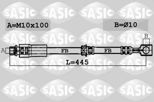 Sasic 6606193 - Тормозной шланг unicars.by