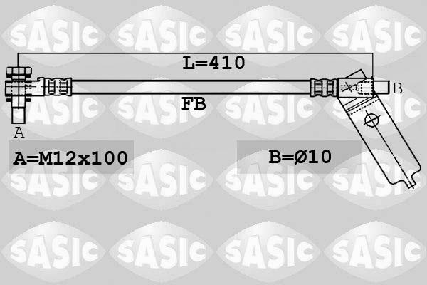 Sasic 6606197 - Тормозной шланг unicars.by