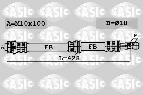 Sasic 6606114 - Тормозной шланг unicars.by