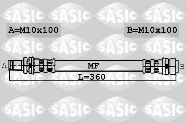 Sasic 6600048 - Тормозной шланг unicars.by