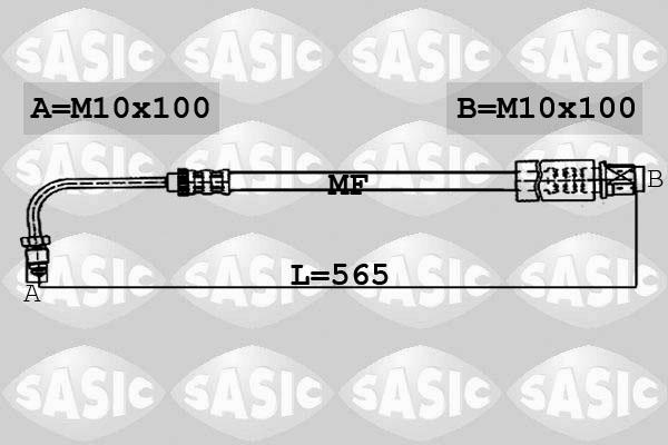 Sasic 6600022 - Тормозной шланг unicars.by