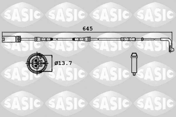 Sasic 6236003 - Сигнализатор, износ тормозных колодок unicars.by