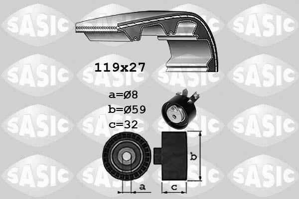 Sasic 1754026 - Комплект зубчатого ремня ГРМ unicars.by