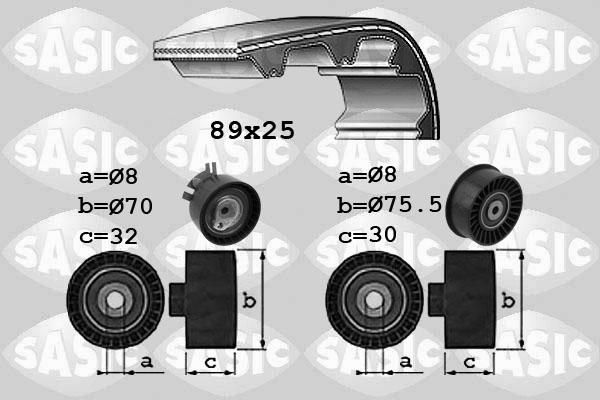 Sasic 1754023 - Комплект зубчатого ремня ГРМ unicars.by