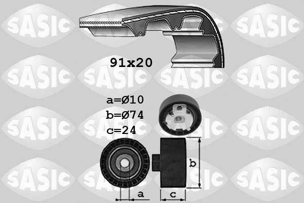 Sasic 1756055 - Комплект зубчатого ремня ГРМ unicars.by