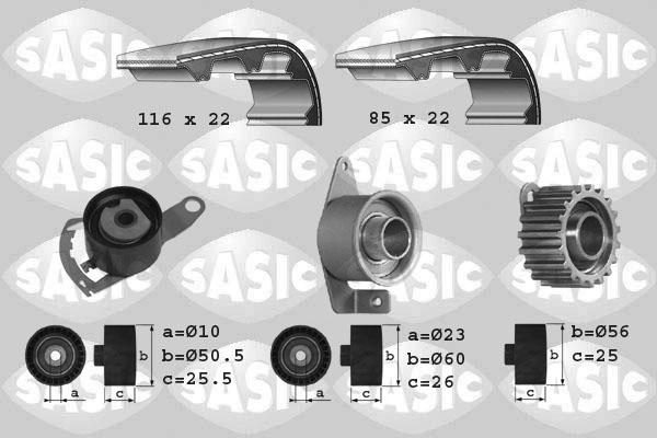 Sasic 1756012 - Комплект зубчатого ремня ГРМ unicars.by