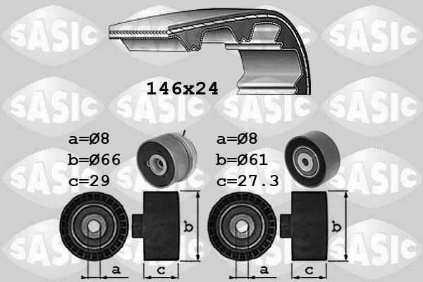 Sasic 1756083 - Комплект зубчатого ремня ГРМ unicars.by