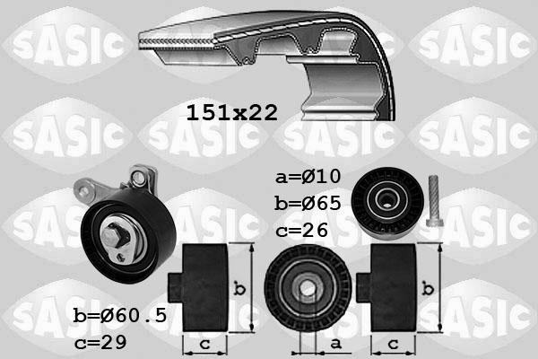 Sasic 1756082 - Комплект зубчатого ремня ГРМ unicars.by