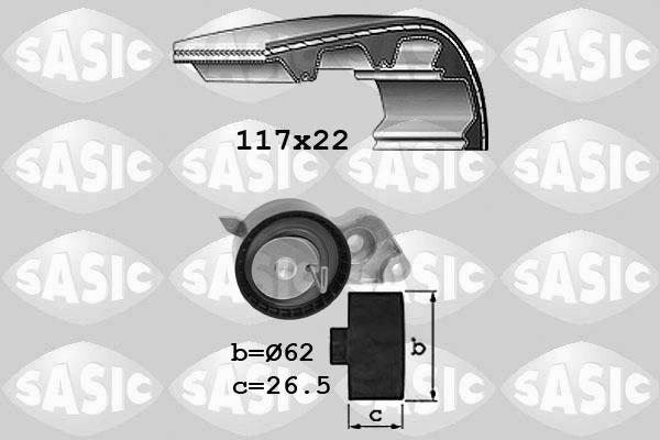 Sasic 1756034 - Комплект зубчатого ремня ГРМ unicars.by