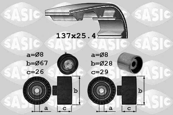 Sasic 1756038 - Комплект зубчатого ремня ГРМ unicars.by