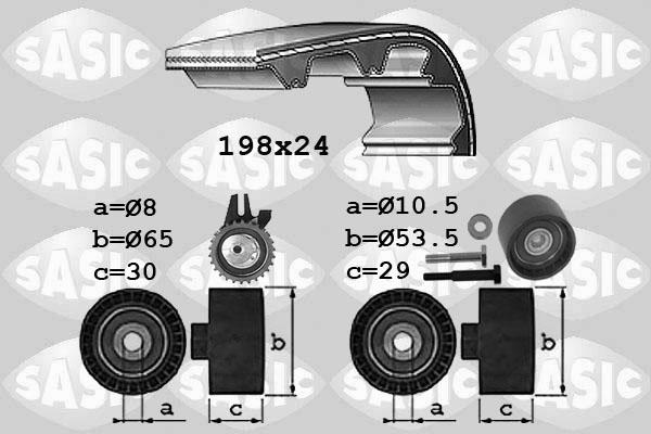 Sasic 1756025 - Комплект зубчатого ремня ГРМ unicars.by